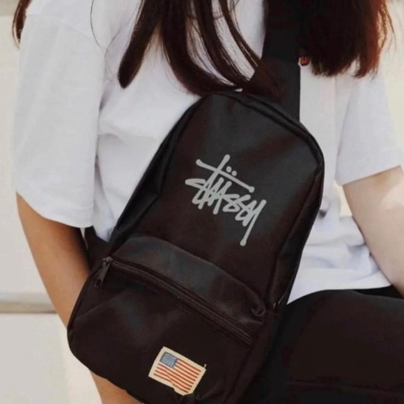 Stussy Handbags - ⭐️ Stussy black crossbody shoulder handbag bag